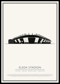 Eleda Stadion Vintage Skiss poster-0