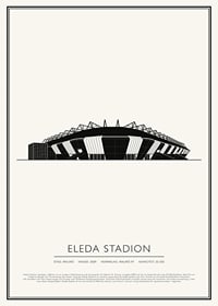 Eleda Stadion Vintage Skiss poster-1