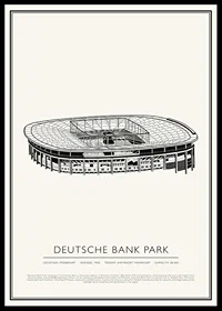Deutsche Bank Park Vintage Sketch poster-0