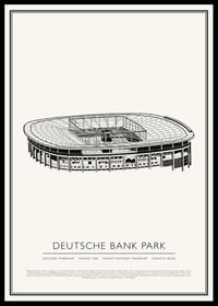 Deutsche Bank Park Vintage Sketch poster-0