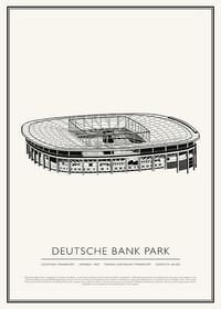 Deutsche Bank Park Vintage Sketch poster-1