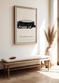 Coop Norrbotten Arena Vintage Skiss poster-2