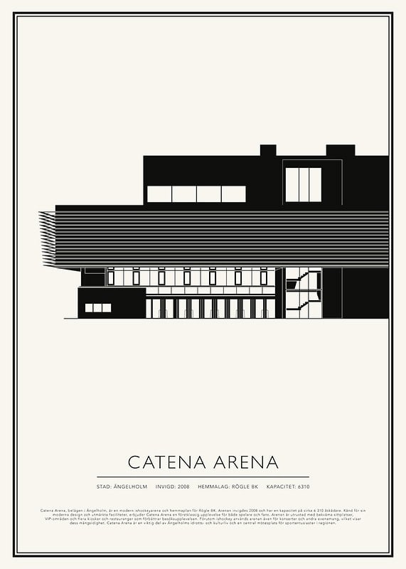 Poster Catena Arena Vintage Skiss 01 SE