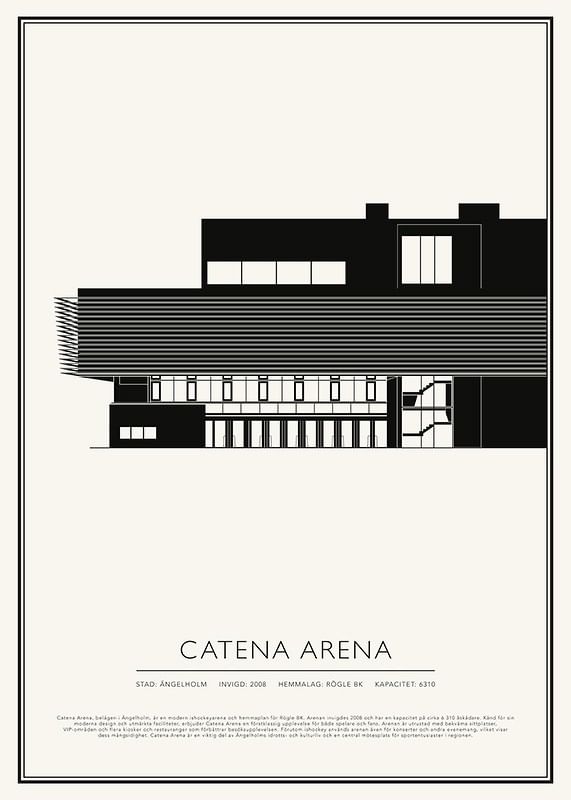 Poster Catena Arena Vintage Skiss 01 SE