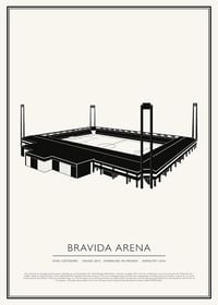 Bravida Arena Vintage Skiss poster-1