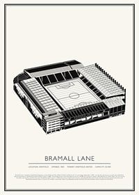 Bramall Lane Vintage Sketch poster-1