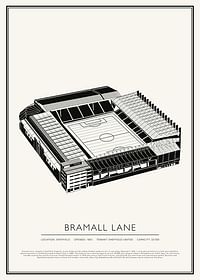 Bramall Lane Vintage Sketch poster-1