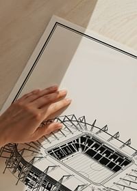 Plagát Borussia-Park Vintage Sketch-3