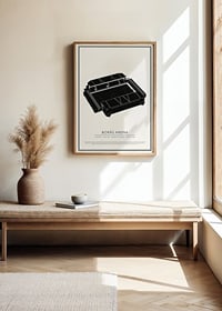Borås Arena Vintage Skiss poster-2