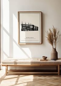 Behrn Arena Fotboll Vintage Skiss poster-2