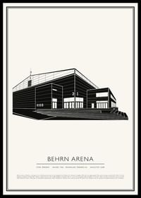 Behrn Arena Ishockey Vintage Skiss poster-0