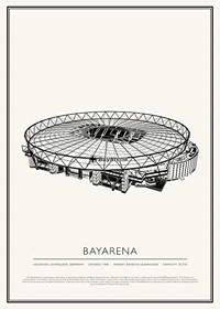BayArena Vintage Sketch poster-1