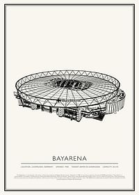 BayArena Vintage Sketch poster-1
