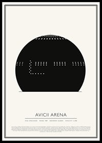 Avicii Arena Vintage Skiss poster-0