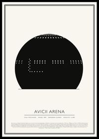 Avicii Arena Vintage Skiss poster-0