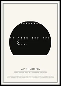 Avicii Arena Vintage Sketch poster-0