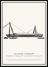 Allianz Stadium Vintage Schizzo poster-0