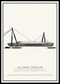 Allianz Stadium Vintage Sketch poster-0