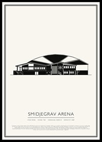 Smidjegrav Arena Vintage Skiss poster-0