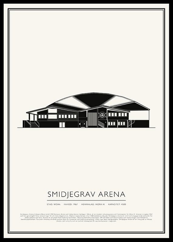 Smidjegrav Arena Vintage Skiss poster-12