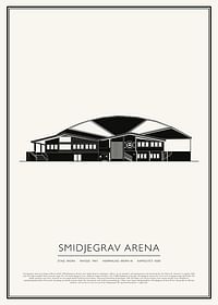 Smidjegrav Arena Vintage Skiss poster-1