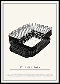 St James' Park Vintage Sketch affisch-0