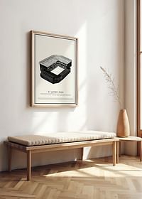 St James' Park Vintage Sketch poszter-2