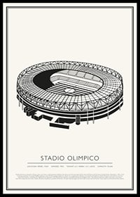 Olympisch Stadion Vintage Schets Poster-0