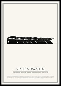 Stadsparksvallen Vintage Skiss poster-0