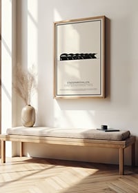 Stadsparksvallen Vintage Skiss poster-2