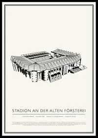 Stadion An der Alten Försterei Vintage Sketch poster-0
