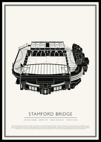 Plakat w stylu vintage ze szkicem Stamford Bridge-0