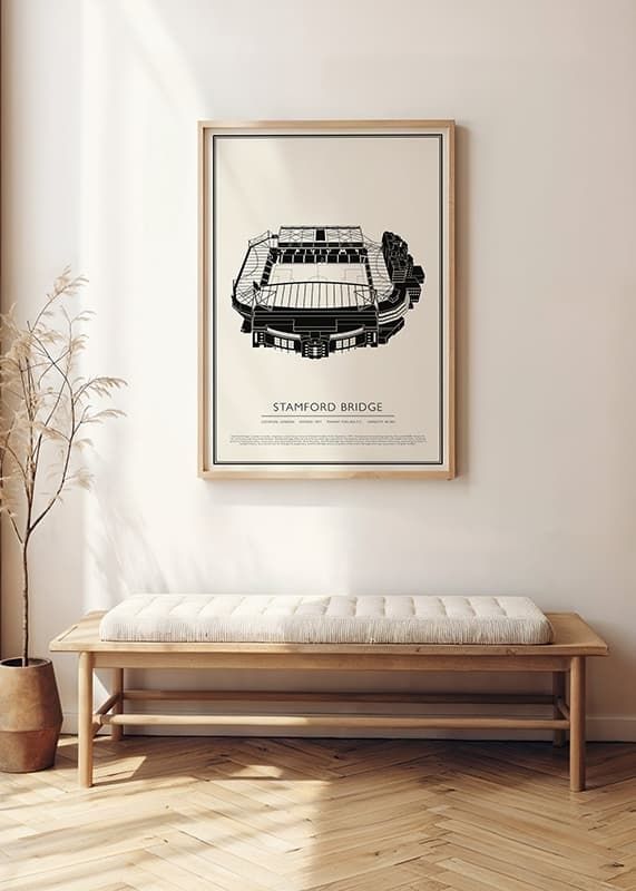 Poster Stamford Bridge Vintage Sketch 01 EN crossfade