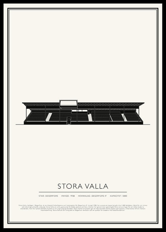 Stora Valla Vintage Skiss poster-12