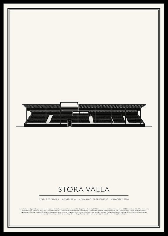 Stora Valla Vintage Skiss poster-12