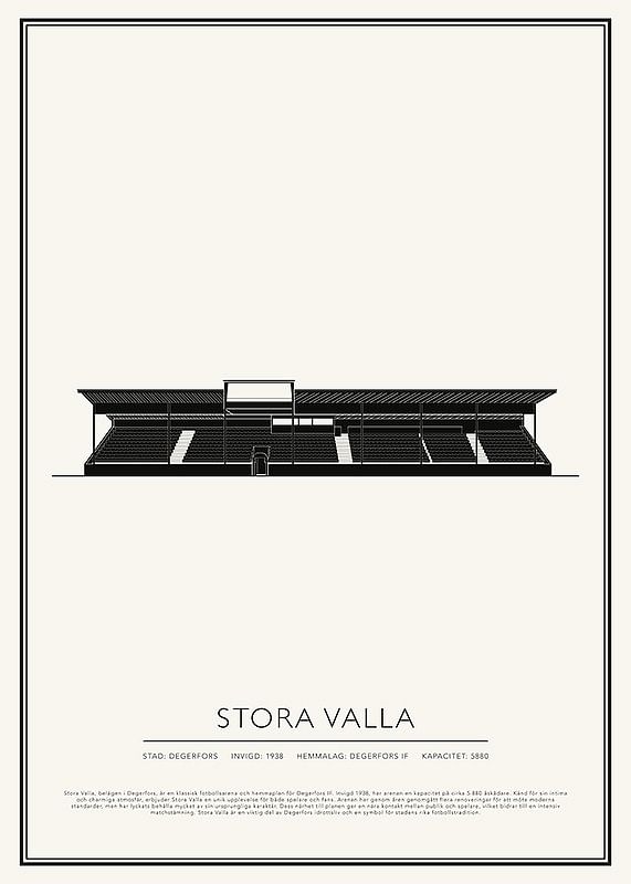 Stora Valla Vintage Skiss poster-12