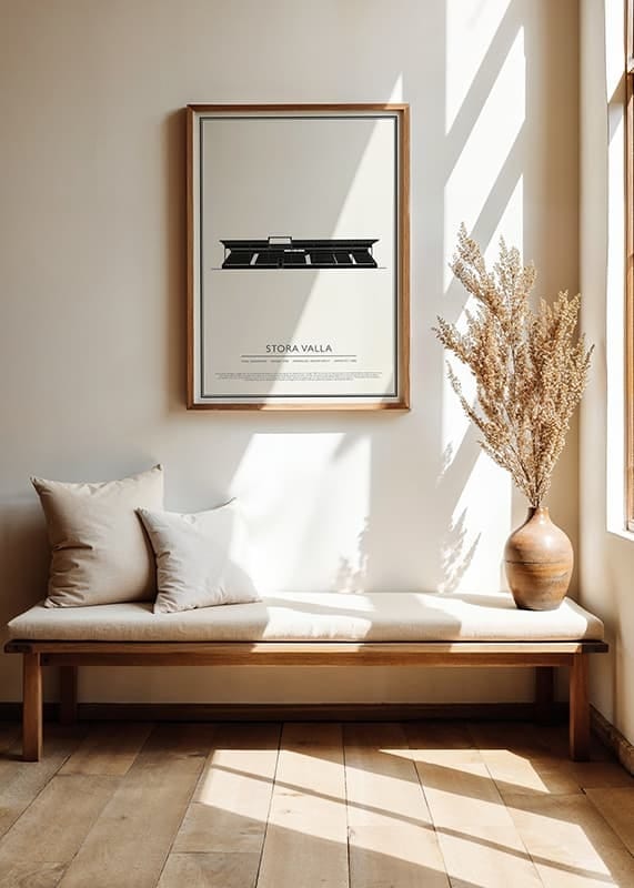 Poster Stora Valla Vintage Skiss 01 SE crossfade