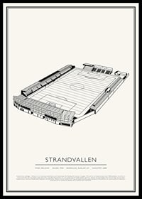 Strandvallen Vintage Skiss poster-0