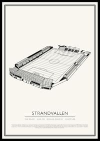 Strandvallen Vintage Skiss poster-0