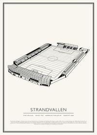 Strandvallen Vintage Skiss poster-1