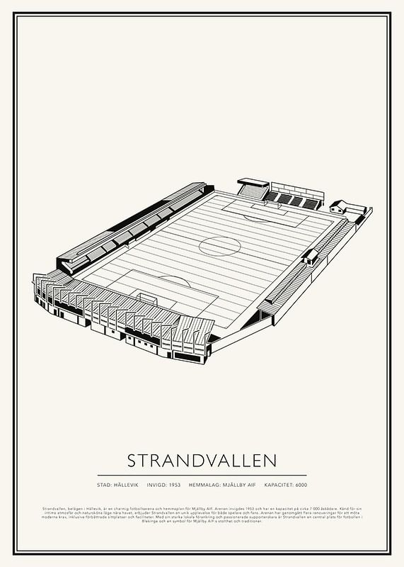 Strandvallen Vintage Skiss poster-12
