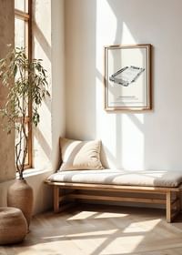 Strandvallen Vintage Skiss poster-2