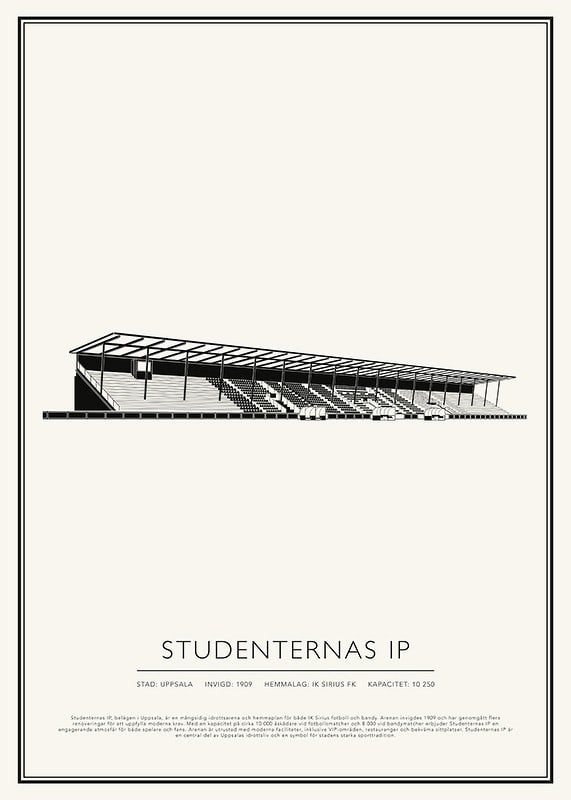 Poster Studenternas IP Vintage Skiss 01 SE