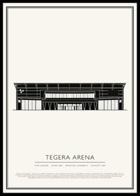 Tegera Arena Vintage Skiss poster-0