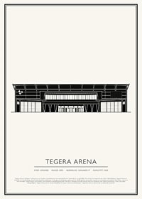Tegera Arena Vintage Skiss poster-1