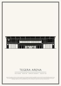 Tegera Arena Vintage Skiss poster-1