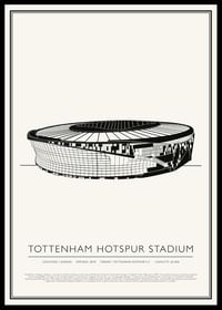 Tottenham Hotspur Stadium Vintage Sketch-plakat-0