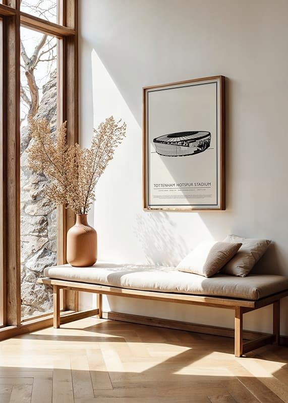 Poster Tottenham Hotspur Stadium Vintage Sketch 01 EN crossfade