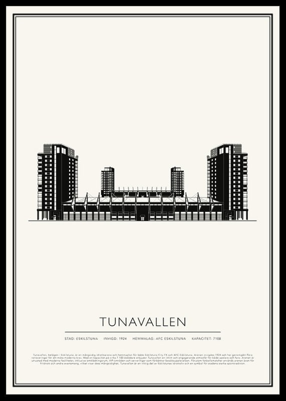 Tunavallen Vintage Skiss poster-12