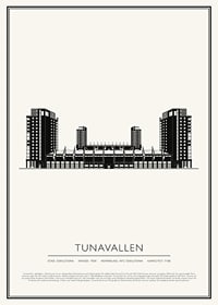 Tunavallen Vintage Skiss poster-1